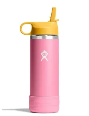 18 oz Kids Wide Mouth Straw Cap and Boot Bottle