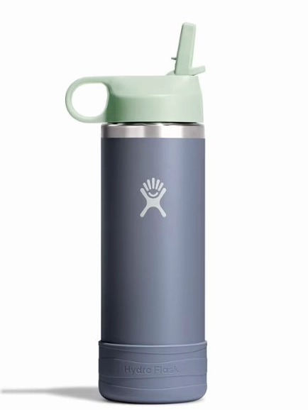 18 oz Kids Wide Mouth w/ Straw Lid & Boot