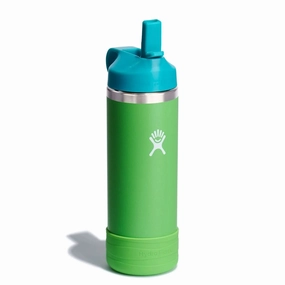 18 oz Kids Wide Mouth w/ Straw Lid & Boot
