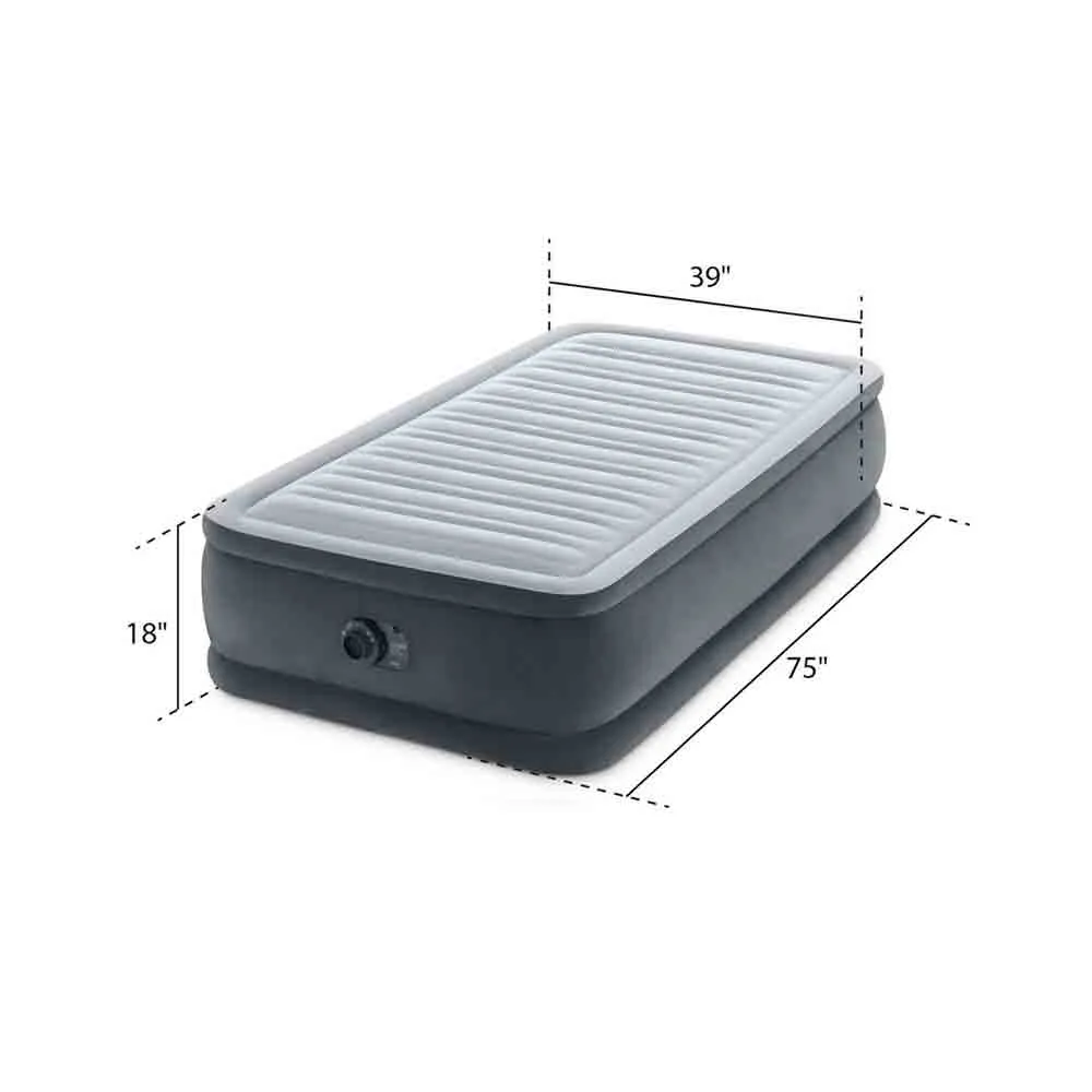  220-240V  Comfort-Plush Airbed With Fiber-Tech Rp With 220-240V Internal Pump