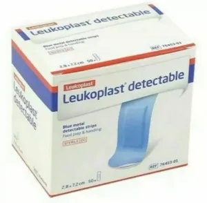 50 Blue Metal Detectable Strips Food Prep And Handling Extra Wide