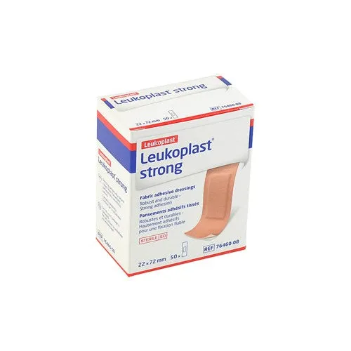 50 Fabric Adhesive Strips Leukoplast Strong