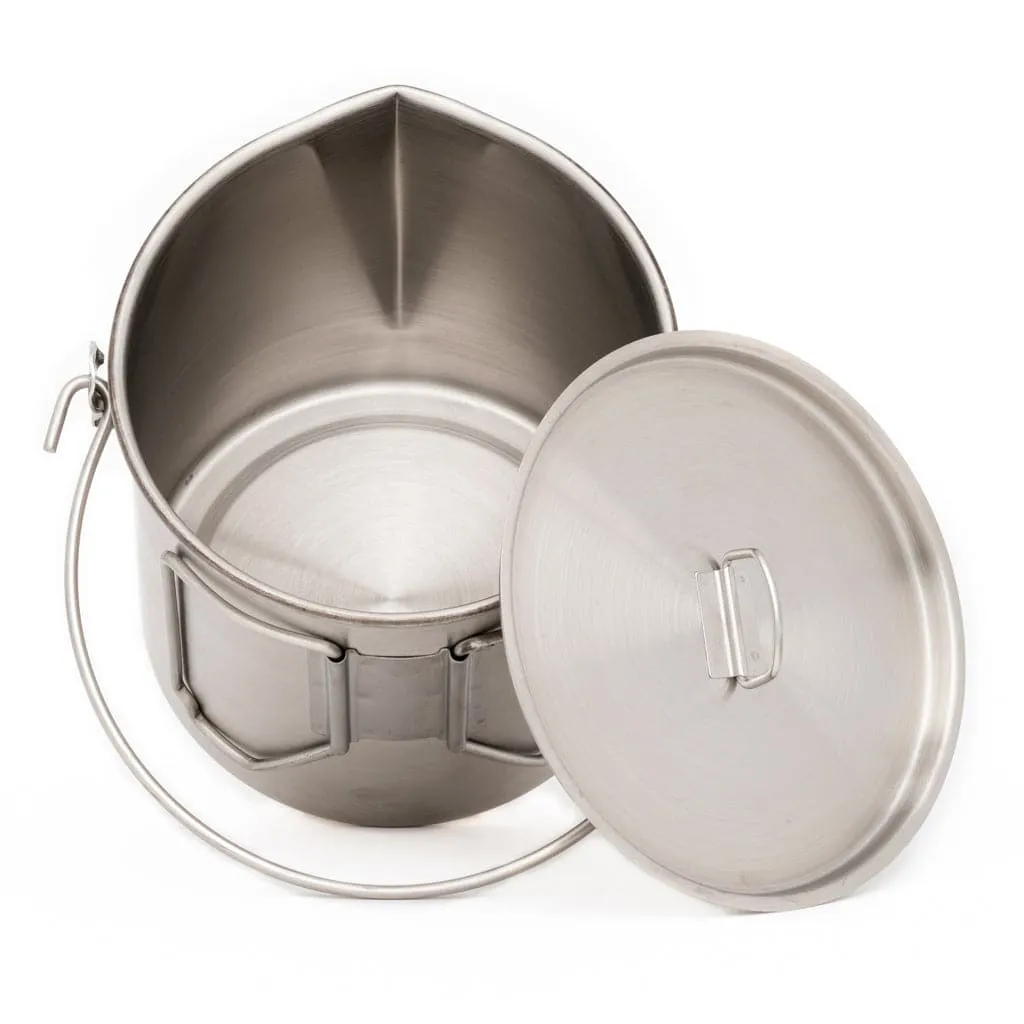 8" SS Skillet 64oz Bush Pot Combo