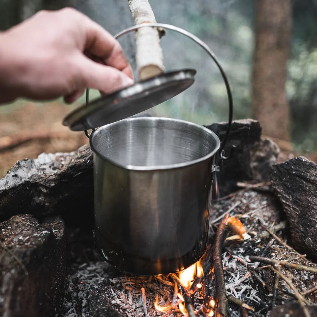 8" SS Skillet 64oz Bush Pot Combo