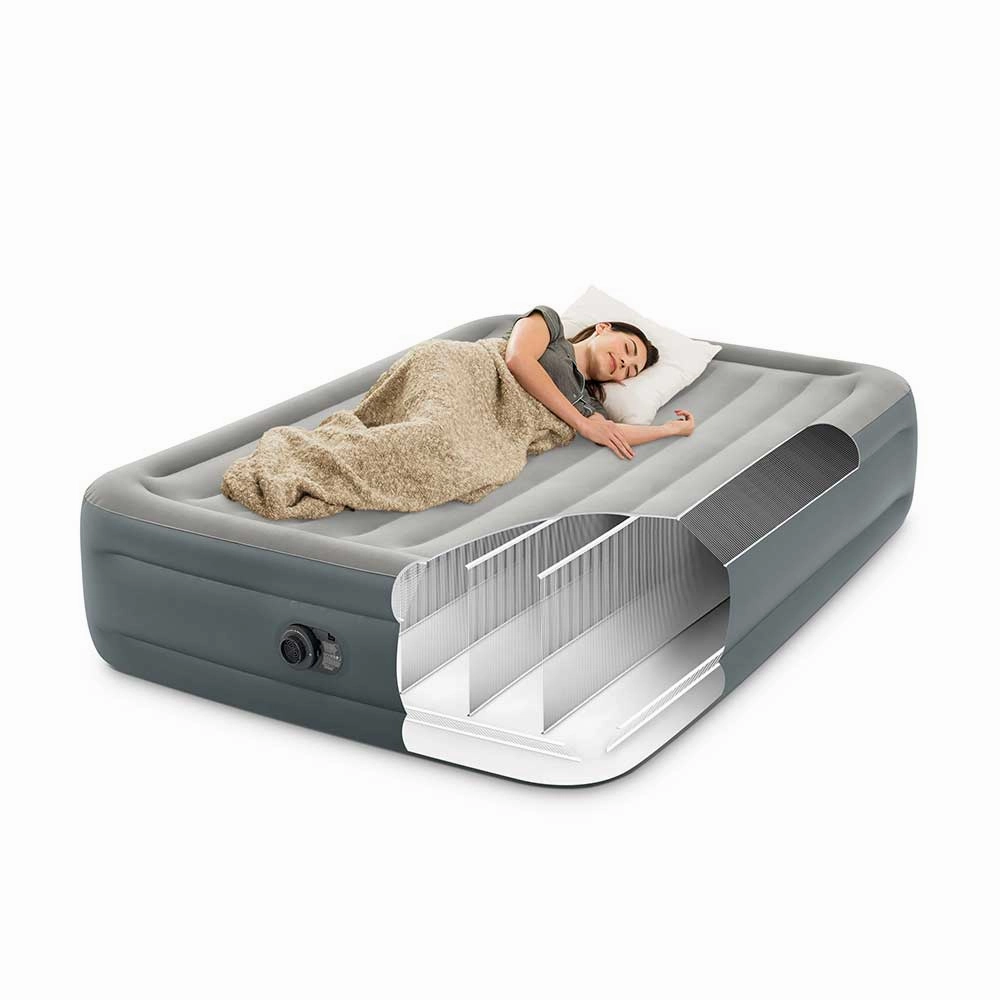  220-240V Queen Essential Rest Airbed With Fiber-Tech Rp