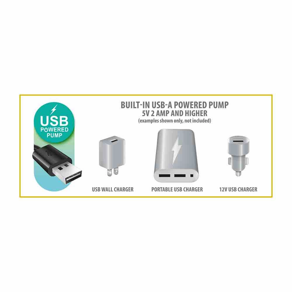  USB  Dura-Beam Prestige Airbed w/Fastfill USB Pump