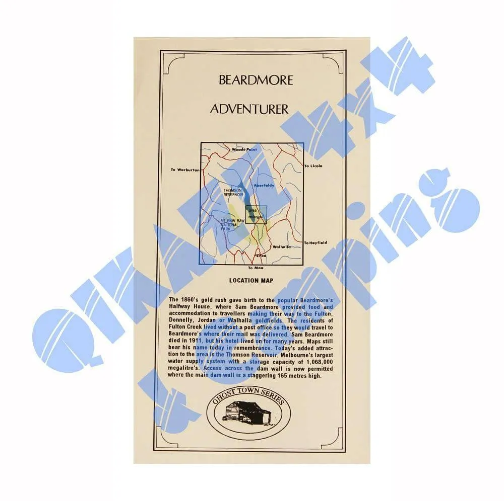 Adventurer Maps - Beardmore - The Ghost Town Series