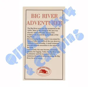 Adventurer Maps - Big River - The Ghost Town Series
