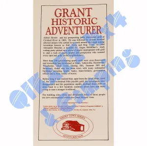 Adventurer Maps - Grant Historic - The Ghost Town Series