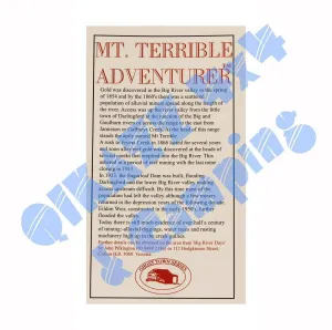 Adventurer Maps - Mt. Terrible - The Ghost Town Series