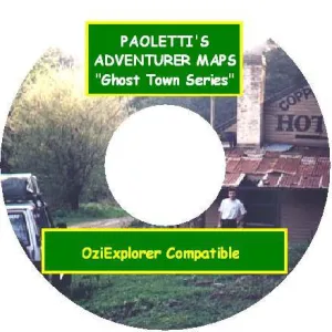 Adventurer Maps  - The Ghost Town Series - CD Digital Maps Ozi Explorer