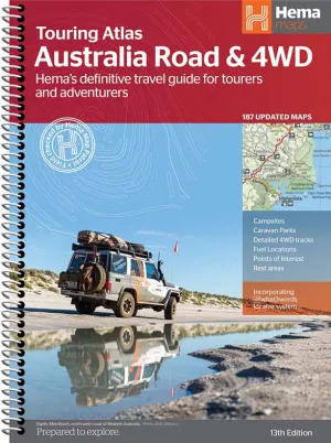 Australia Road & 4WD Touring Atlas - 215 x 297mm (13th Edition)