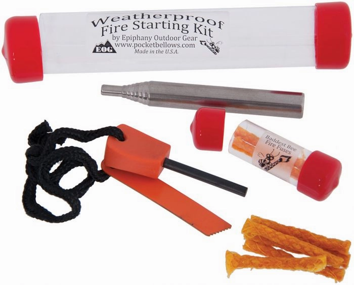 Bellows-Based Fire Starting Kit