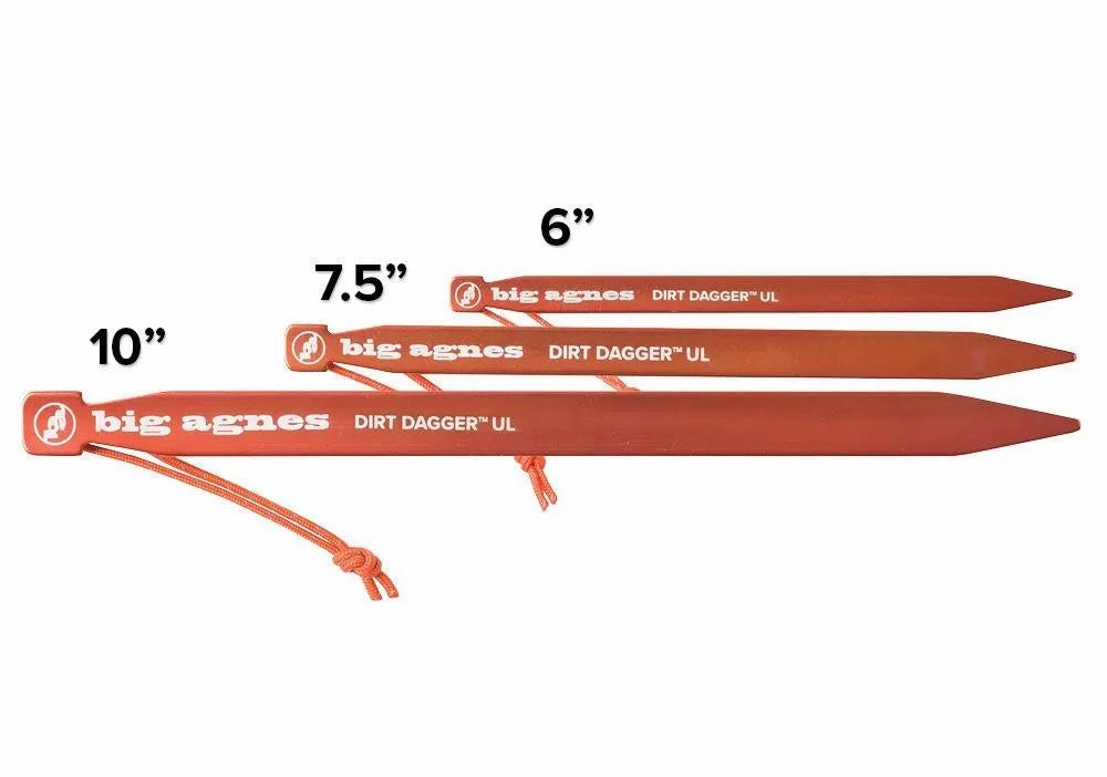 Big Agnes | Dirt Dagger UL Tent Stakes: Pack of 6