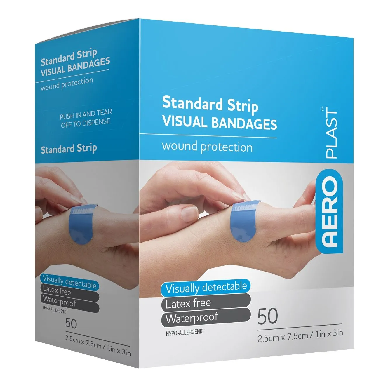BLUE DETECTABLE STRIPS FOOD PREP AND HANDLING 50 STRIPS