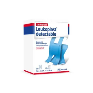 BLUE METAL DETECTABLE STRIPS FOOD PREP AND HANDLING 20/20 DESSINGS