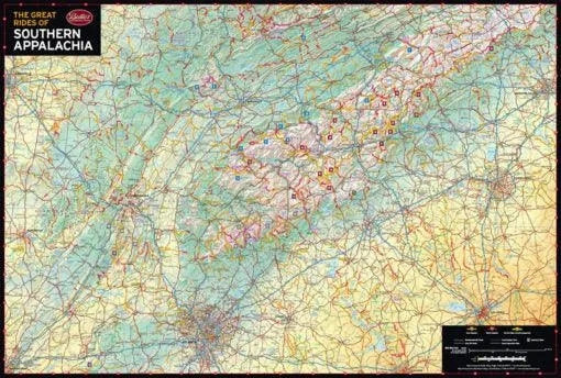 Butler Maps | Southern Appalachia G1 Map (AL, TN, NC, SC, GA)