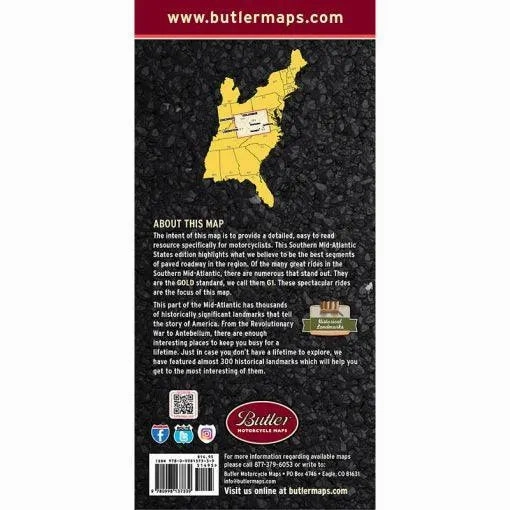 Butler Maps | Southern Mid-Atlantic States G1 map