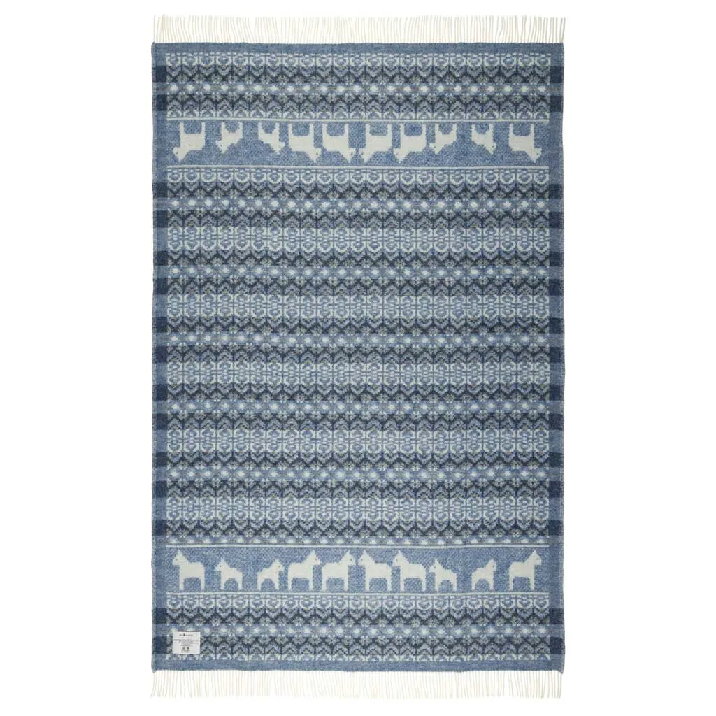 Dalarna Bl Wool Blanket