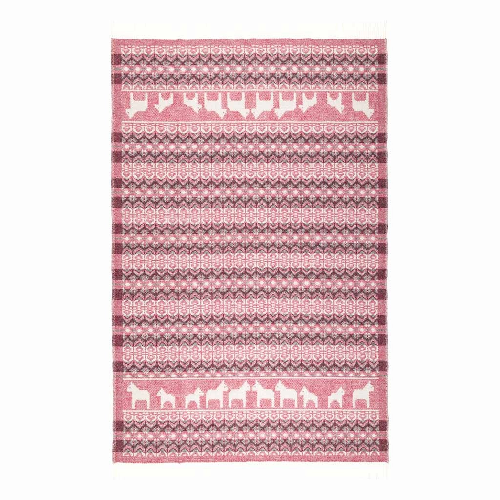 Dalarna Rd Wool Blanket