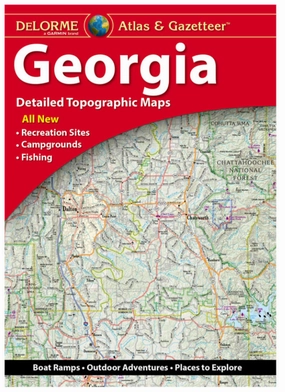 Delorme Atlas & Gazetteer Paper Maps Georgia