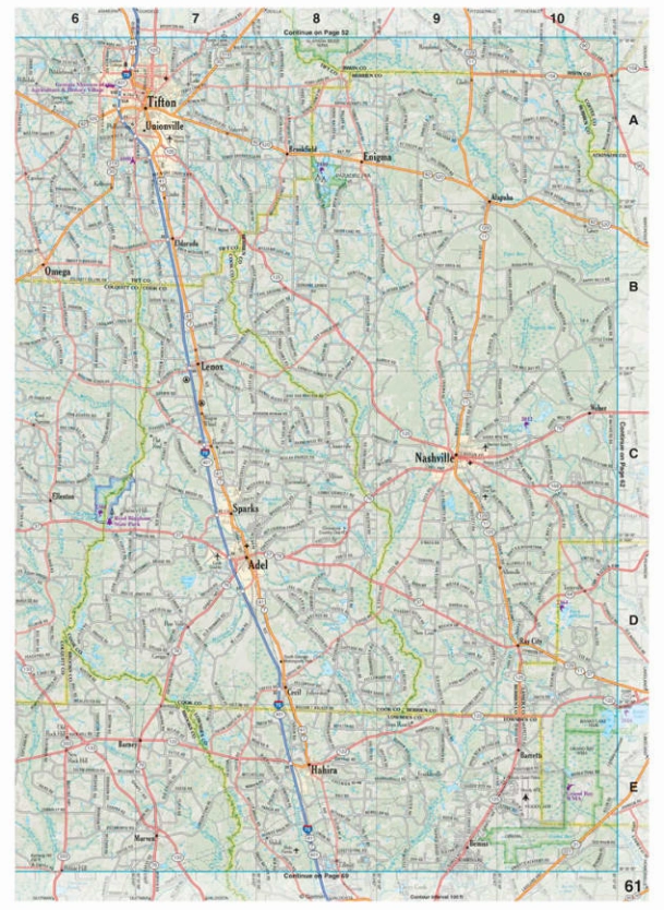 Delorme Atlas & Gazetteer Paper Maps Georgia