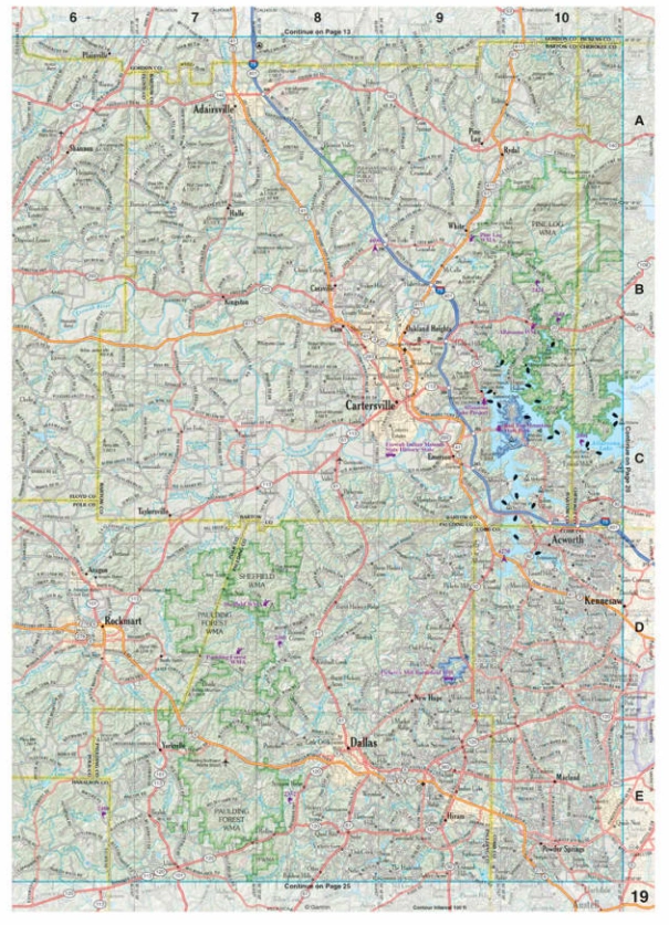Delorme Atlas & Gazetteer Paper Maps Georgia