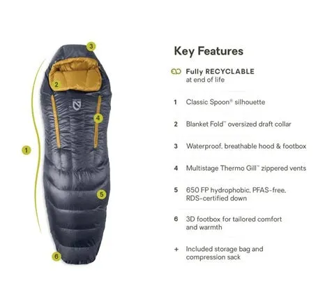 Disco Men's Endless Promise Down Sleeping Bag 15 - Regular