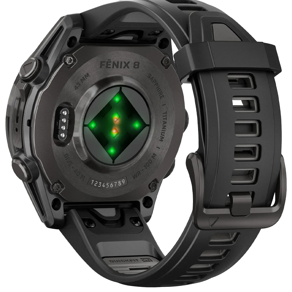 Fenix 8 Sapphire 43mm - Carbon Gray