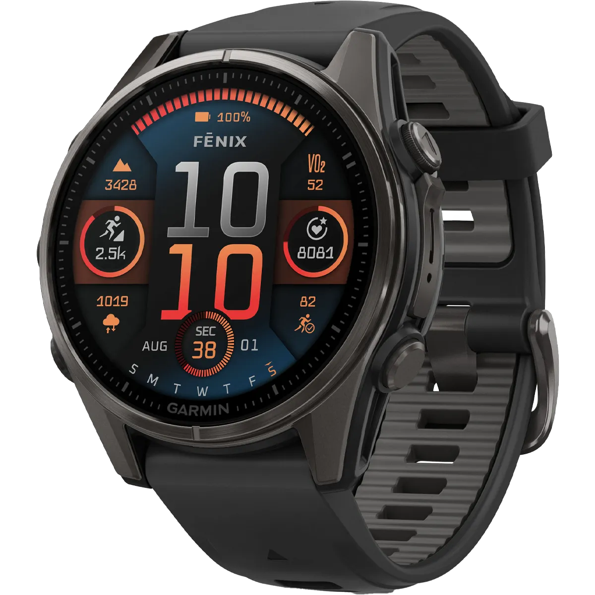 Fenix 8 Sapphire 43mm - Carbon Gray