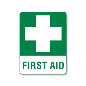 First Aid Vinyl Sticker 100mm x 140mm
