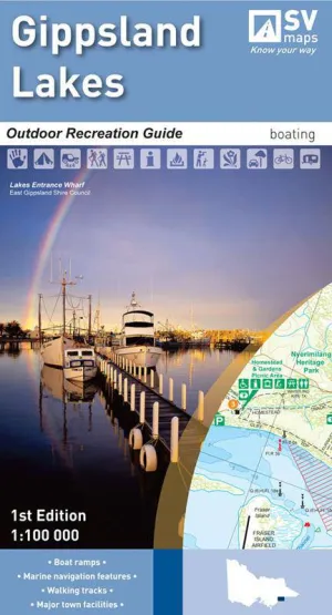 Gippsland Lakes Outdoor Recreation Guide Map (Spatial Vision)