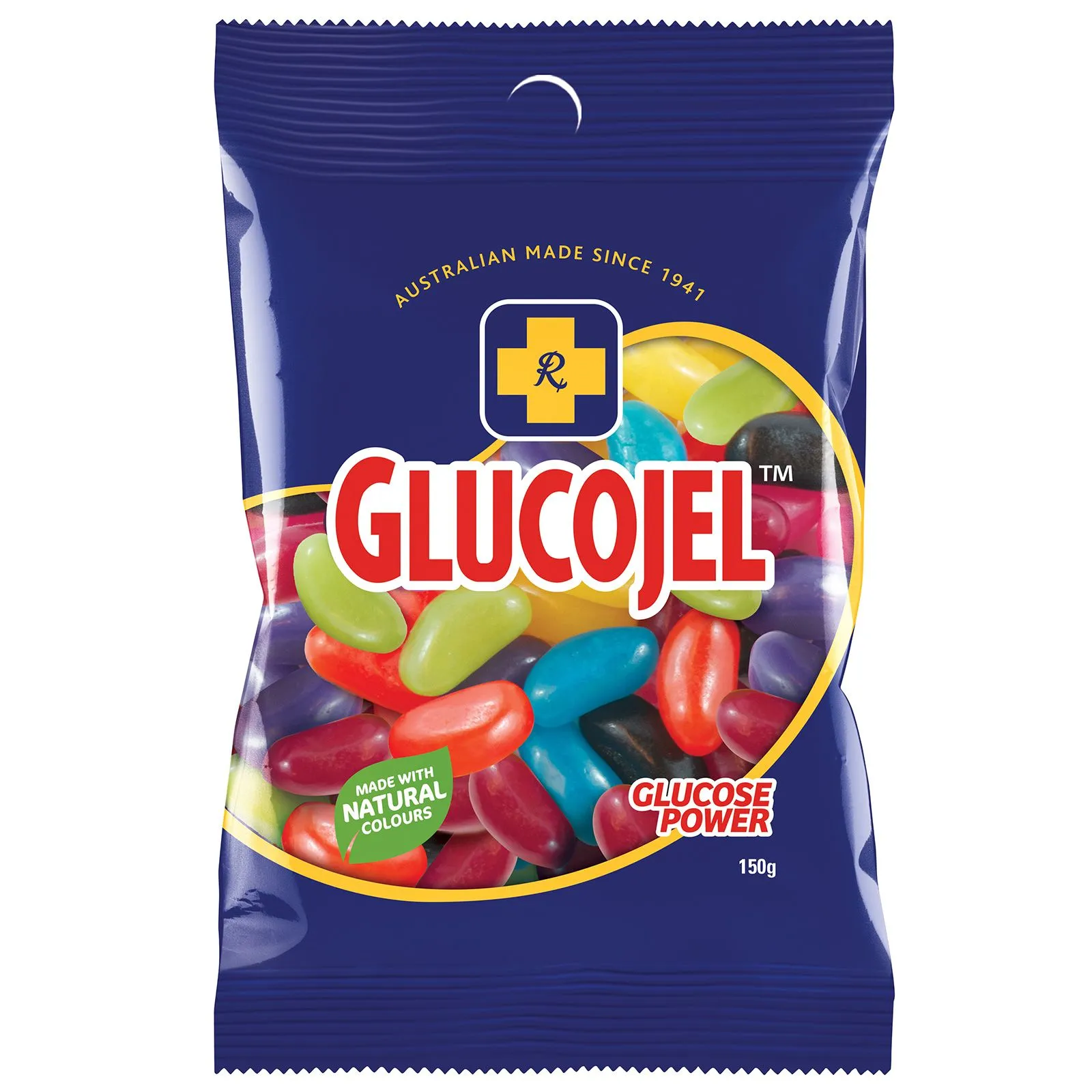 Gold Cross Glucojel Jelly Beans 150G