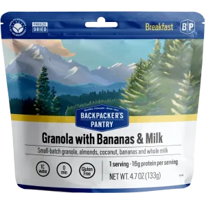 Granola with Bananas & Milk