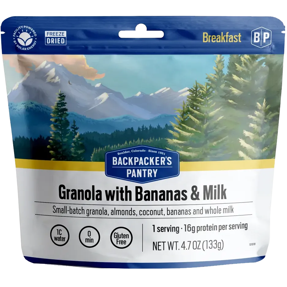 Granola with Bananas & Milk