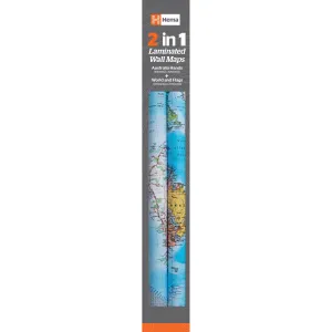 Hema 2 in 1 Twin Pack - Australia and World Wall Maps