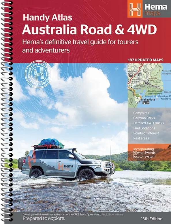 Hema Australia Road & 4WD Handy - 184 x 248mm (13th Edition)
