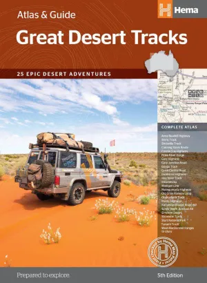 Hema Australia's Great Desert Tracks Atlas & Guide 4th Edition Map