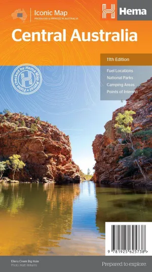 Hema Central Australia Map 11th Edition