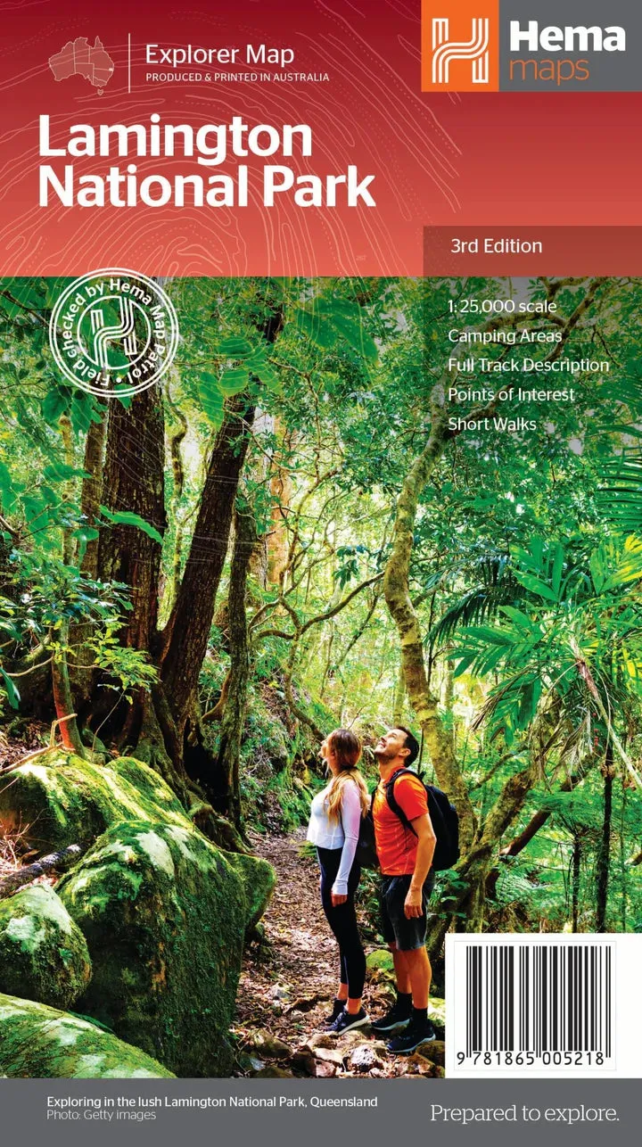 Hema Lamington National Park Map
