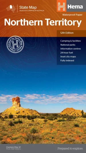 Hema Northern Territory State Map