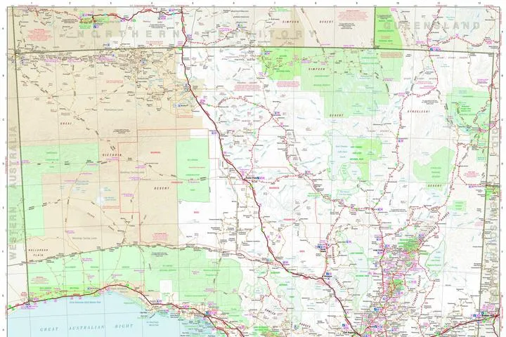 Hema South Australia Handy Map