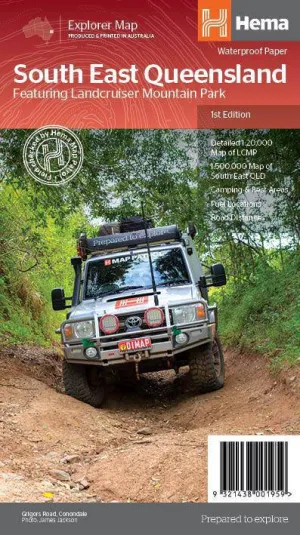 Hema South East Queensland featuring Landcruiser Mountain Park Map