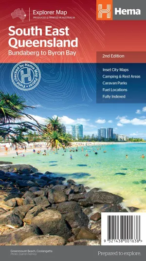 Hema South East Queensland Map Bundaberg to Byron Bay