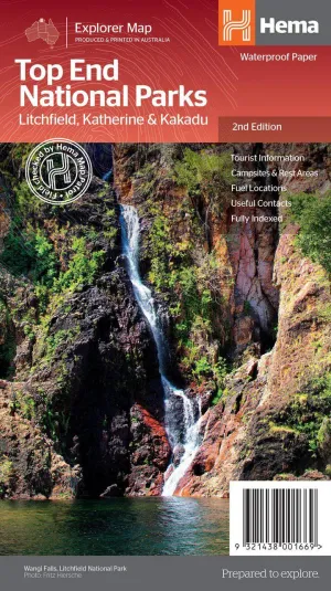 Hema Top End National Parks Map: Litchfield, Katherine & Kakadu 2th Edition