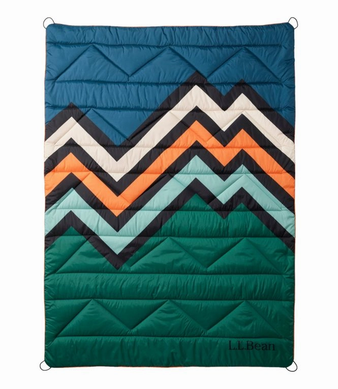 L.L.Bean Puffer Blanket Print