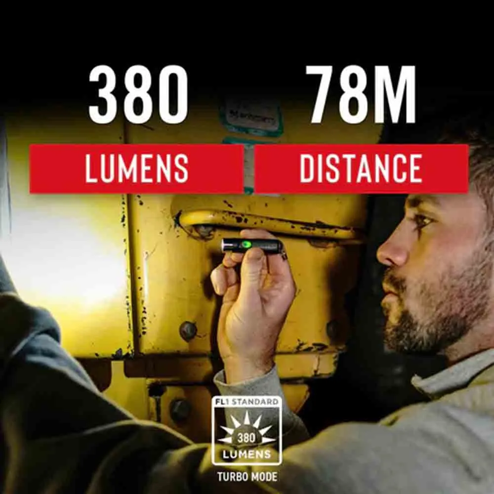  Lifetime WarrantyKL20R 380 Lumen Rechargeable