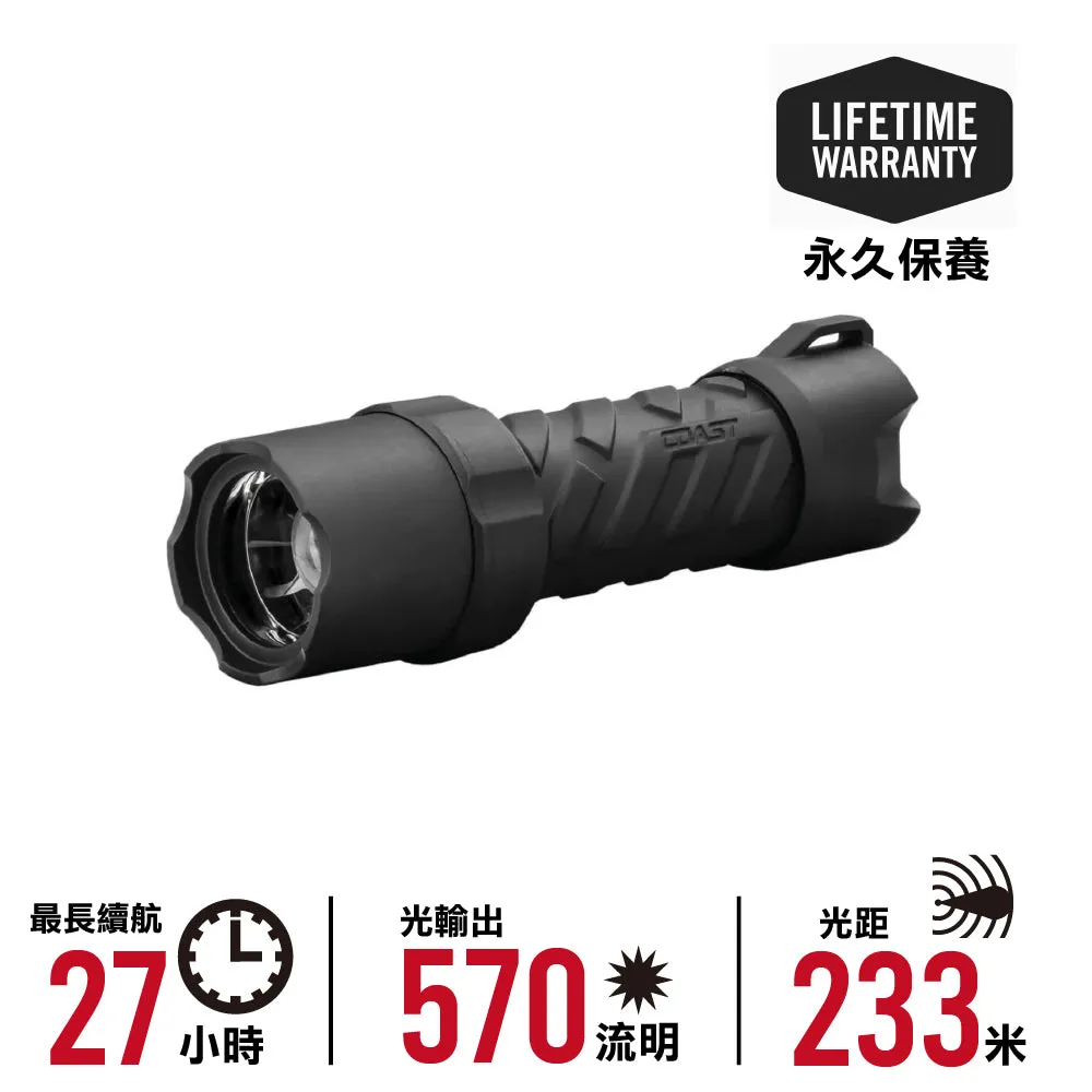  Lifetime WarrantyPolysteel 400 Flashlight In Clam Pack