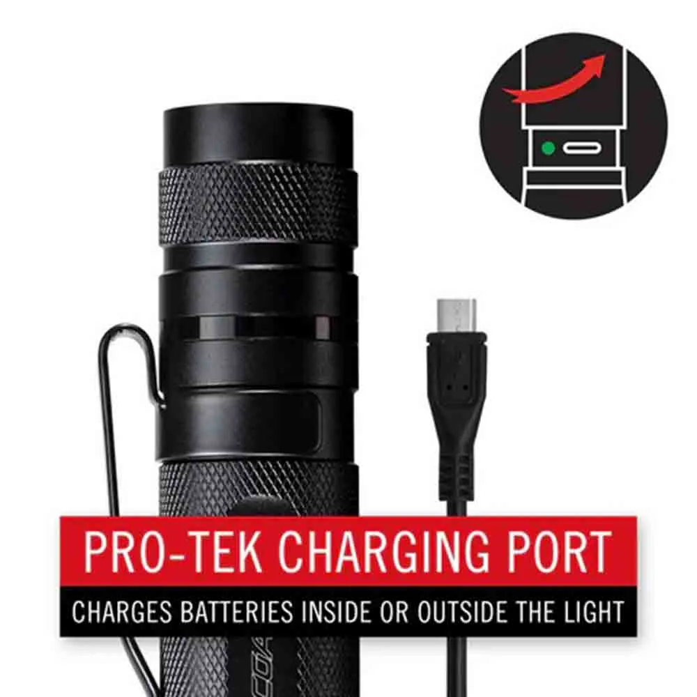  Lifetime WarrantyTX17R Flashlight 1250 Lumen Rechargeable