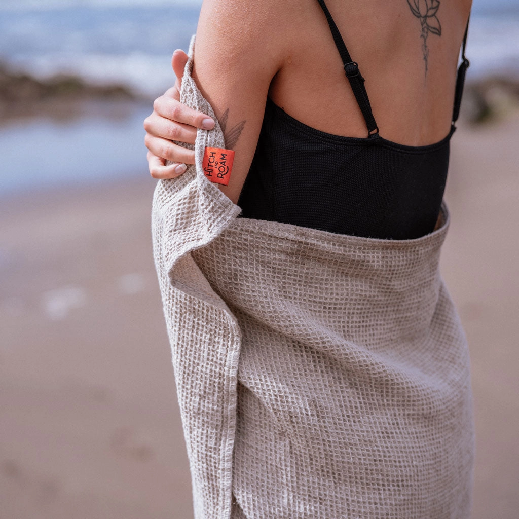 Linen Travel Towel | Waffle